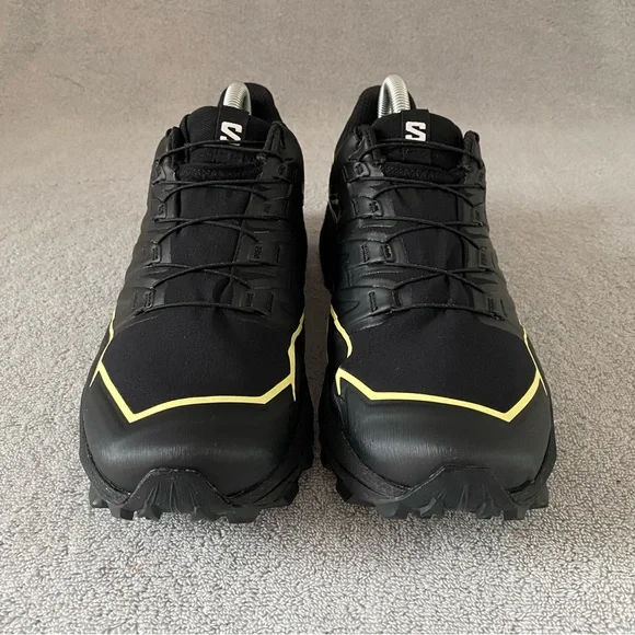 Salomon Shoes Womens 9 Black Yellow Thundercross GTX Hiking Trail Running 473836 - Picture 2 of 10